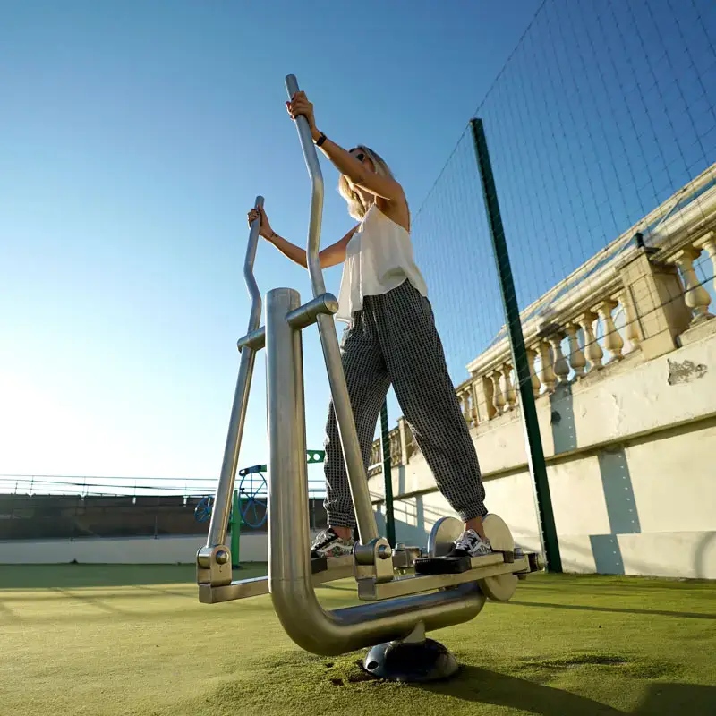 appareil de fitness inox rameur herkules