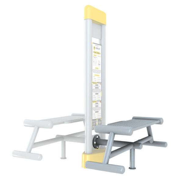 Abdos Bench for Outdoor Fitness Station Herkules Fitness