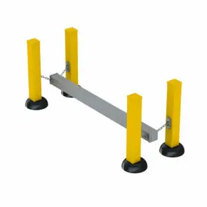 Obstacle Ninja extérieur Herkules NJA-05 Poutre Suspendue, structure en acier galvanisé pour franchissement en équilibre et entraînement coordination.