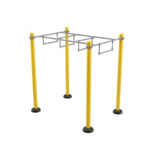 Outdoor Ninja obstacle Herkules NJA-06 Ninja bars, galvanized steel structure with suspended bars for strength and coordination training.