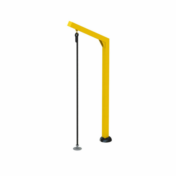 Herkules NJA-08 Outdoor Ninja Rope Climber, galvanized steel structure with climbing rope for strength and core training.