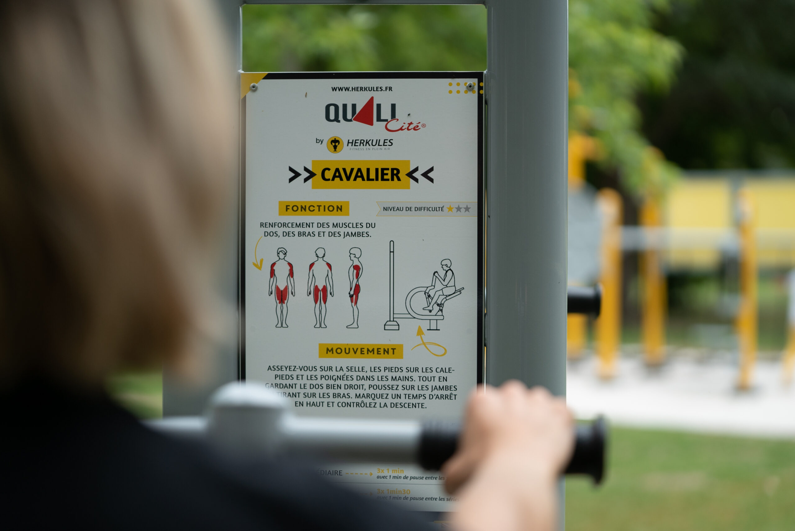 Utilisation d'un cavalier double