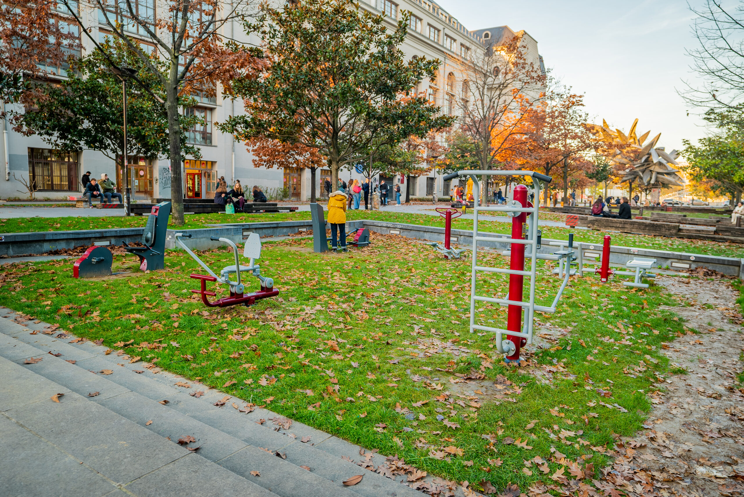 Agrès Herkules sur l'esplanade Vidal Naquet