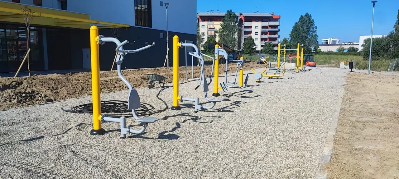 Zewnętrzny tor fitness we Włoszech