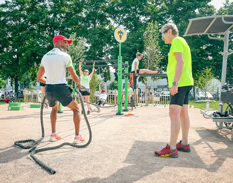 cours de fitness en extérieur à riorges