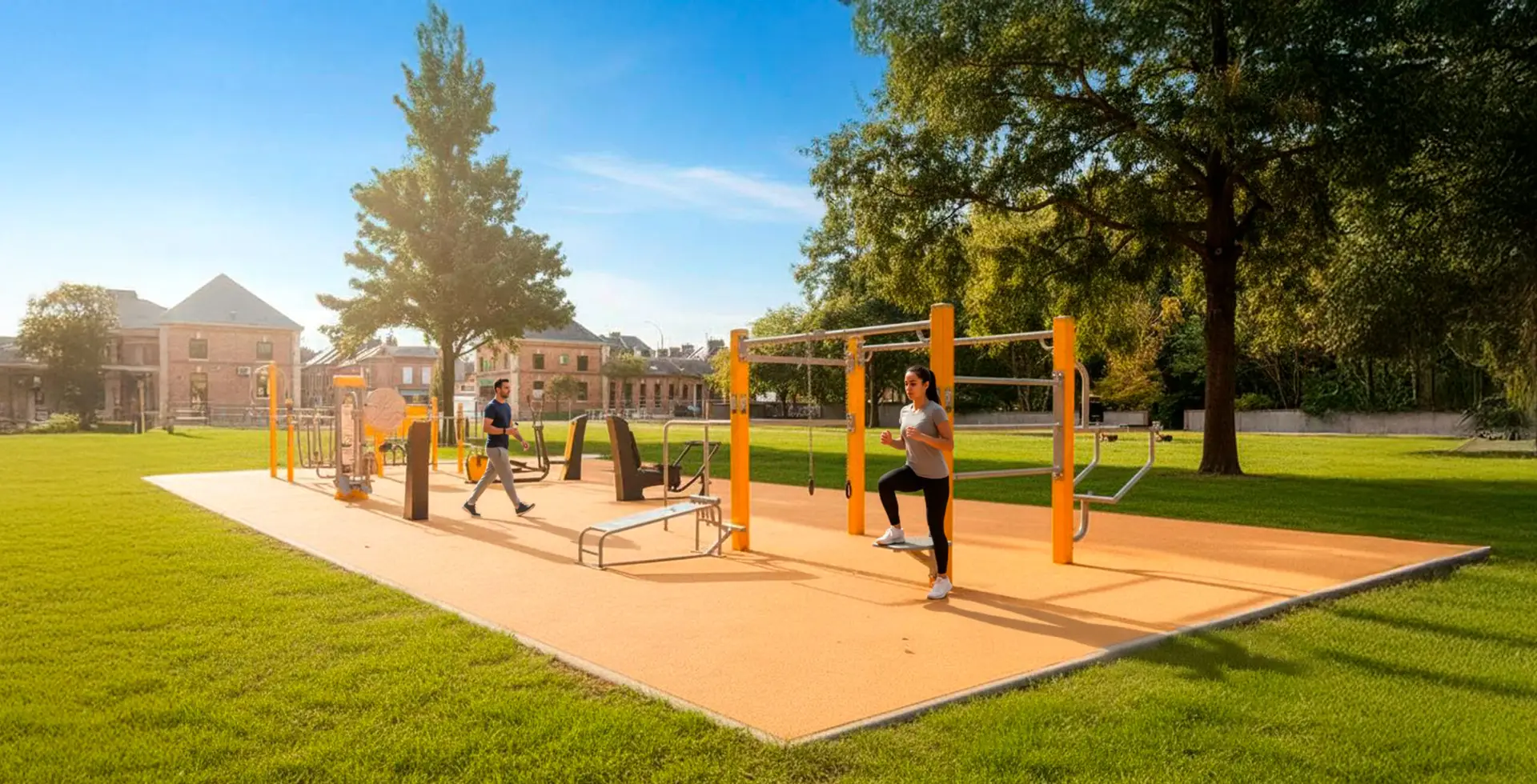 outdoor sports area in the city of Amiens