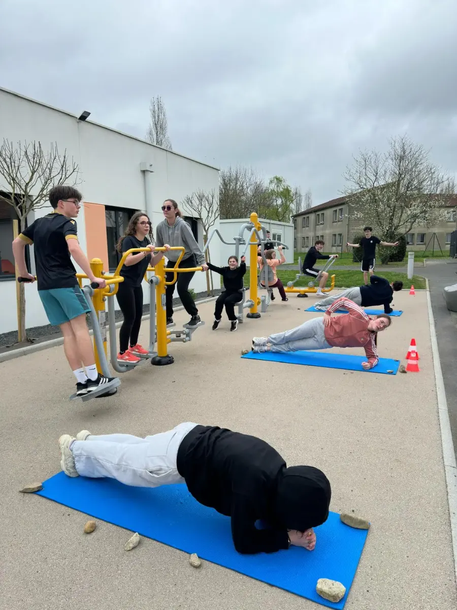 La Bonnauderie in Cholet: when outdoor fitness becomes part of vocational training