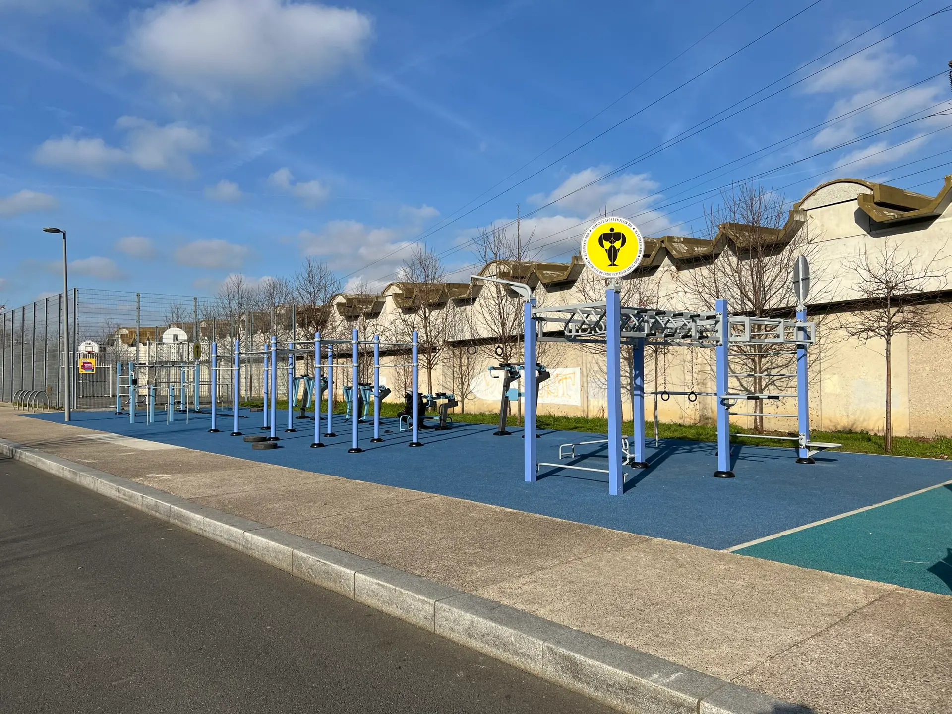 Outdoor fitness area in a priority urban neighbourhood