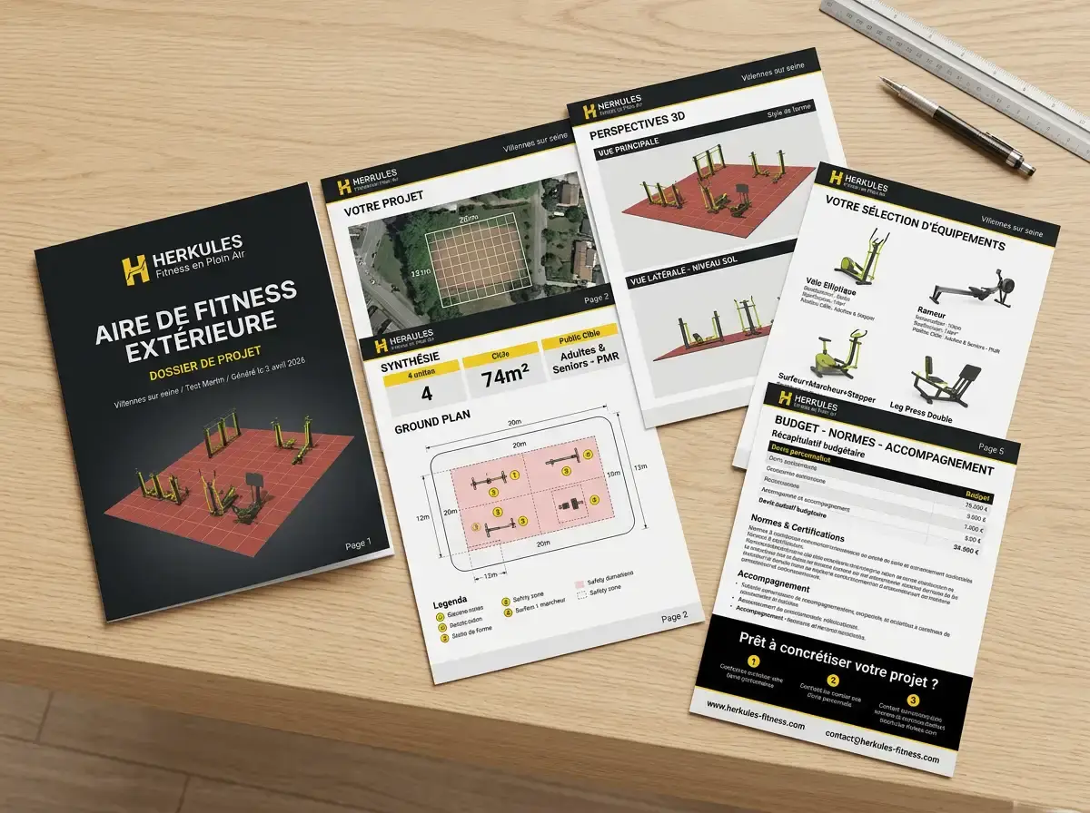Dossier projet PDF de 5 pages généré automatiquement