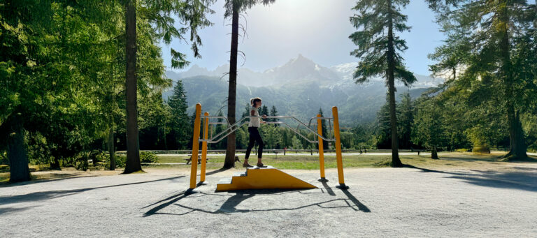 Parcours sportif à Chamonix