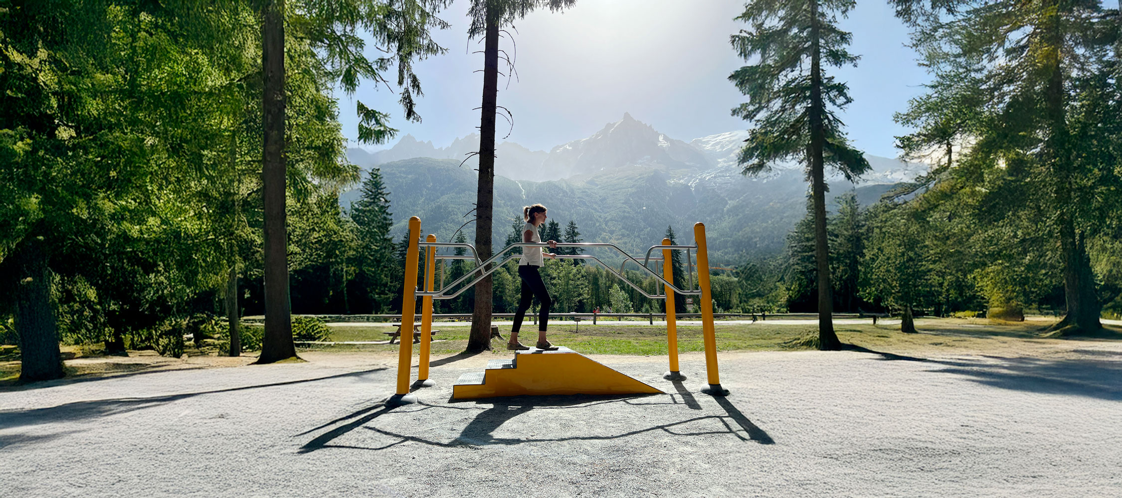 Parcours sportif à Chamonix